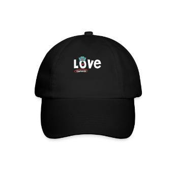 Nurselife Ich liebe meinen Job Krankenschwester - Baseballkappe - Schwarz/Schwarz - Vorne