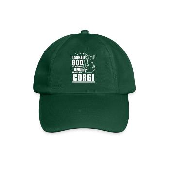 Corgi - Baseball Cap - bottle green - Front