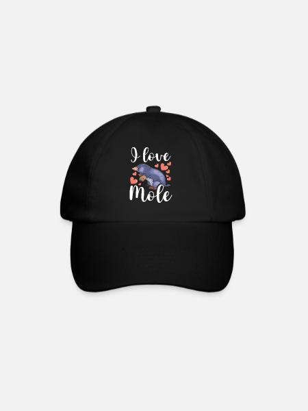 J’aime la taupe - Casquette classique - noir/noir