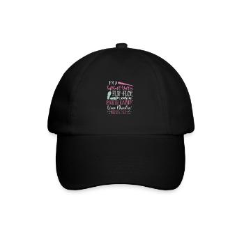 Mère de softball - Casquette classique - noir/noir - Devant