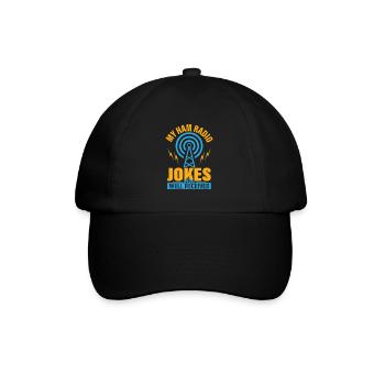 Mes blagues de radio amateur sont bien reçues Radio amateur - Casquette classique - noir/noir - Devant