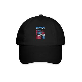 San Francisco - Baseballkappe - Schwarz/Schwarz - Vorne