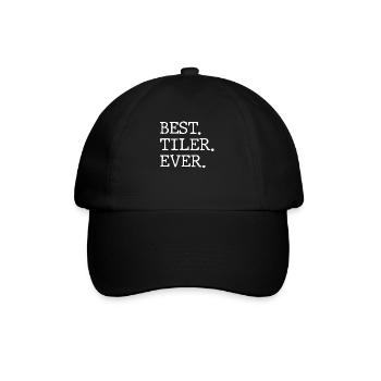 Meilleur carreleur de tous les temps - Casquette classique - noir/noir - Devant