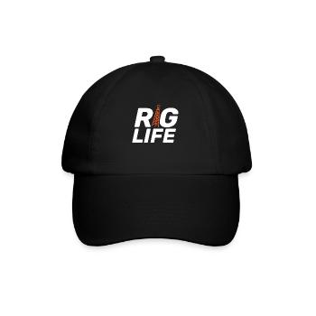 Rig Life Oil Drilling Rig - Baseball Cap - black/black - Front