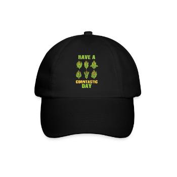 Have a corntastic day - Baseball Cap - black/black - Front