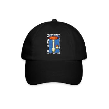Amanita Muscaria Fly Agaric Mycology Psychedelic - Baseball Cap - black/black - Front