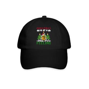 Christmas Is At A Steal It's A Feeling Gingerbread - Baseball Cap - black/black - Front