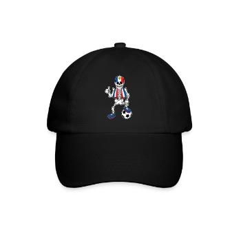 Skeleton France Amateur Football - Baseball Cap - black/black - Front