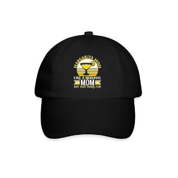 Margarita Mom comme une maman normale mais beaucoup plus amusante - Casquette classique - noir/noir - Devant