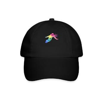 Boarder Girl Snowboarder Snowboard Ski Winter Sports - Baseball Cap - black/black - Front