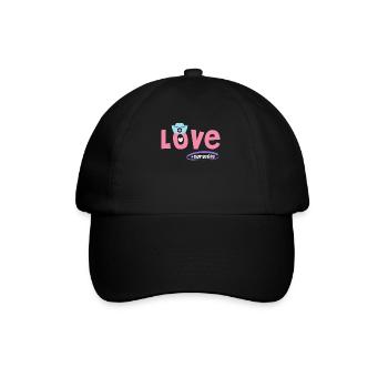 Nurselife Ich liebe meinen Job Krankenschwester - Baseballkappe - Schwarz/Schwarz - Vorne