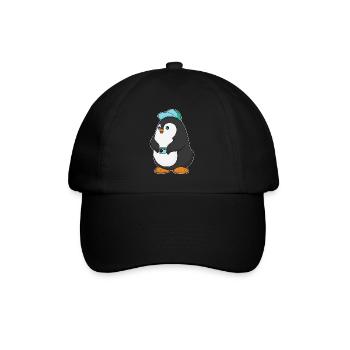 Photographe Penguin Appareil photo - Casquette classique - noir/noir - Devant