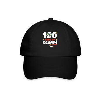 Happy 100th Day Of School Teacher Student Educator - Baseball Cap - black/black - Front