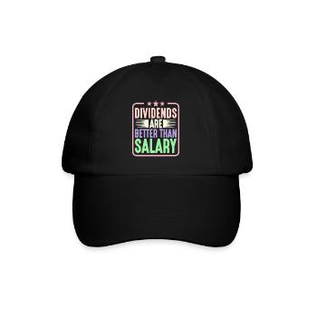 Dividends are better than salary 5 - Baseball Cap - black/black - Front