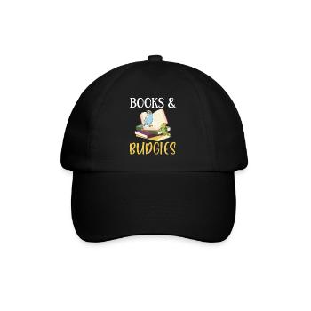 Budgerigar Parakeet Bird Pet Gift - Baseball Cap - black/black - Front