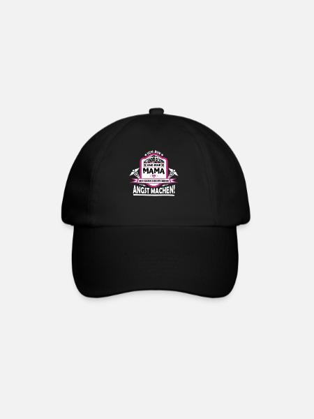 Nichts kann mir Angst machen Mama & Altenpflegerin - Baseballkappe - Schwarz/Schwarz