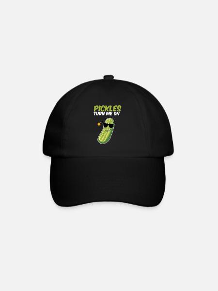 Les cornichons m’allument - Casquette classique - noir/noir