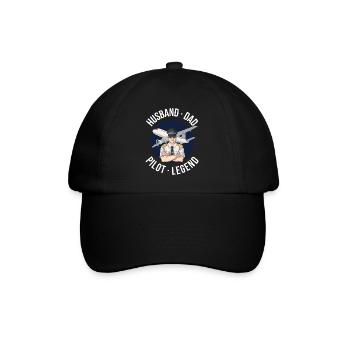 Mari Papa Pilote Légende Pilote Cadeau - Casquette classique - noir/noir - Devant