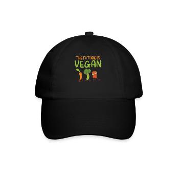 Veggie Lover Vegan Gift - Baseball Cap - black/black - Front