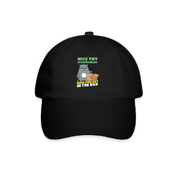 Bel essai Schrödinger Le chat de Schrödinger - Casquette classique - noir/noir - Devant