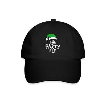 The Party Elf - Baseball Cap - black/black - Front