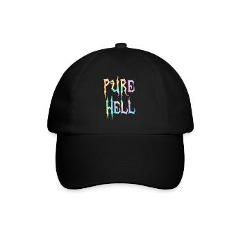 Reine Hölle Nu Goth Okkulte Hexerei Hexe Satanismus - Baseballkappe - Schwarz/Schwarz - Vorne