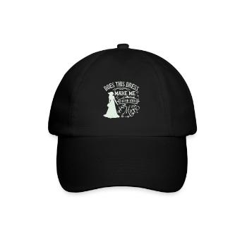 Lässt mich dieses Kleid wie eine Frau aussehen? - Baseballkappe - Schwarz/Schwarz - Vorne