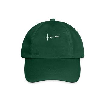 Angler Geschenkidee Hobby Angeln - Baseballkappe - Flaschengrün - Vorne