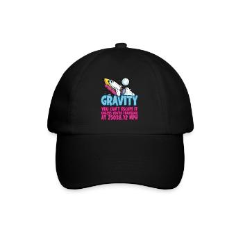 La gravité, vous ne pouvez pas y échapper 4 - Casquette classique - noir/noir - Devant
