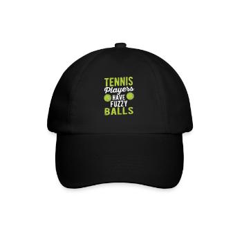 Sports enthusiast coach jokes: tennis player - Baseball Cap - black/black - Front