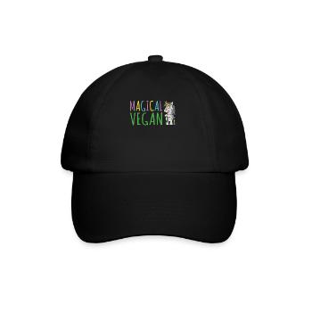Veggie Lover Vegan Gift - Baseball Cap - black/black - Front