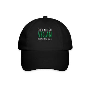 Veggie Lover Vegan Gift - Baseball Cap - black/black - Front
