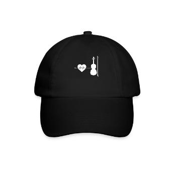 Violin Heartbeat - Baseball Cap - black/black - Front