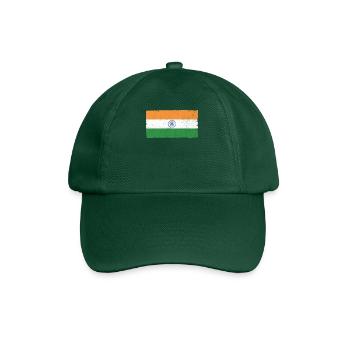 India Republic Day Hindustani Indian Flag - Baseball Cap - bottle green - Front