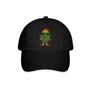 Tourguide Weihnachtself - Baseballkappe - Schwarz/Schwarz - Vorne