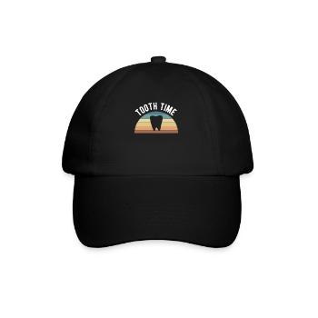 Tooth Time Vintage Rétro Dentiste - Casquette classique - noir/noir - Devant