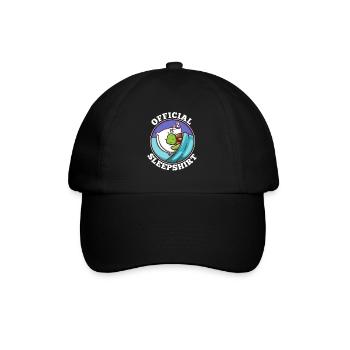 Official sleepshirt Turtle - Baseball Cap - black/black - Front