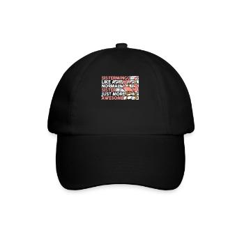 Sistermingo Like Normal Sister Flamingo - Baseball Cap - black/black - Front