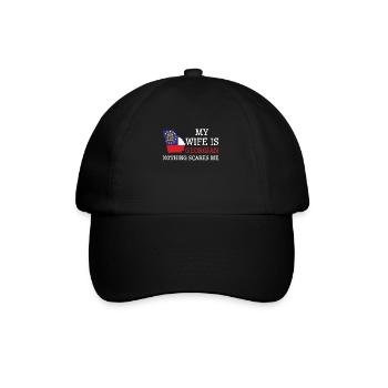 Nothing Scares Me Georgian Wife Georgia - Baseball Cap - black/black - Front