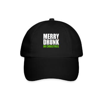 Funny Merry Drunk I'm Christmas Ugly Christmas - Baseballkappe - Schwarz/Schwarz - Vorne