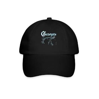 Göttergatte ein wahrlich göttlicher Ehemann - Baseballkappe - Schwarz/Schwarz - Vorne