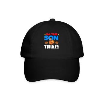 I'm the Son Turkey - Baseballkappe - Schwarz/Schwarz - Vorne