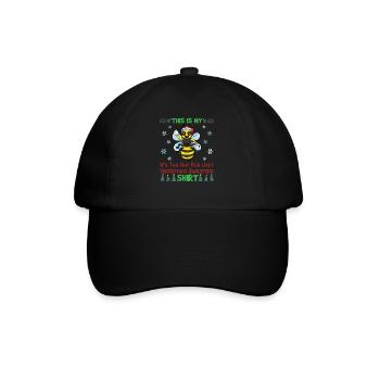 This Is My It's Too Hot For Ugly Christmas Sweater - Baseball Cap - black/black - Front