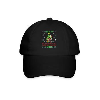 C’est mon pull de Noël C’est trop chaud pour un pull de Noël moche - Casquette classique - noir/noir - Devant