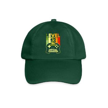 Level 13 Unlocked Official Teenager - Baseballkappe - Flaschengrün - Vorne