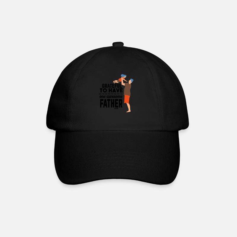 Vatertagsgeschenk für einen tollen Papa - Baseballkappe - Schwarz/Schwarz