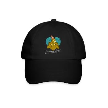 Bigfoot Party Supplies Birthday Boy Sasquatch - Baseball Cap - black/black - Front