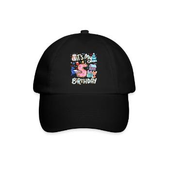 C’est mon beignet de vacances de bonhomme de neige de 5 ans - Casquette classique - noir/noir - Devant