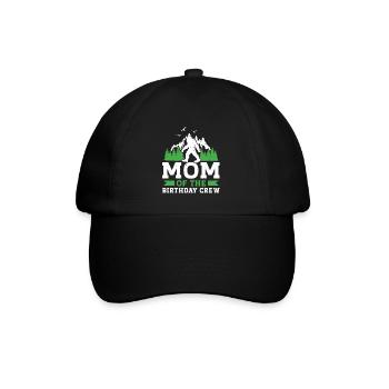 Bigfoot Party Supplies Mom Of The Birthday Crew - Baseball Cap - black/black - Front