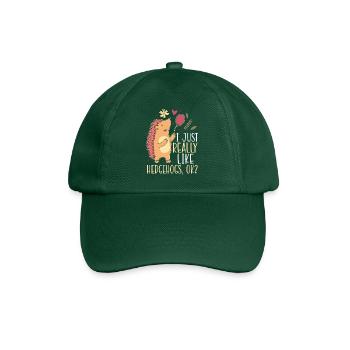 J’aime vraiment les hérissons ok hedgie animal - Casquette classique - vert bouteille - Devant